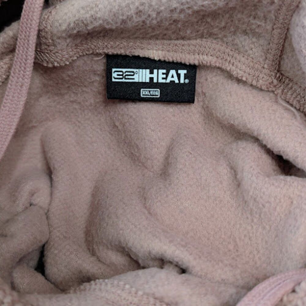 NWT 32 Degrees HEAT XXL Women's Spiced Chai Sherpa Style Fleece Hoodie Jacket - Picture 4 of 5